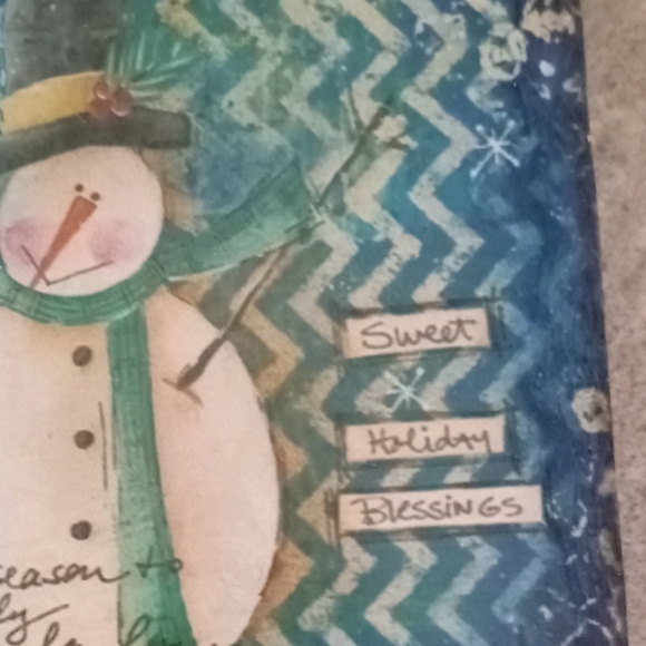 Lot of four ceramic snowman coasters - Picture 8 of 9